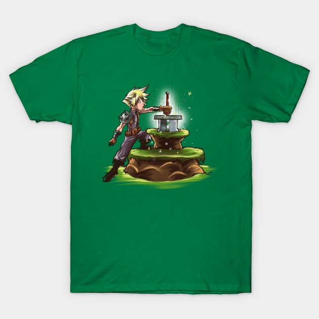 The Buster Sword in the Stone T-Shirt by AlbertoArni